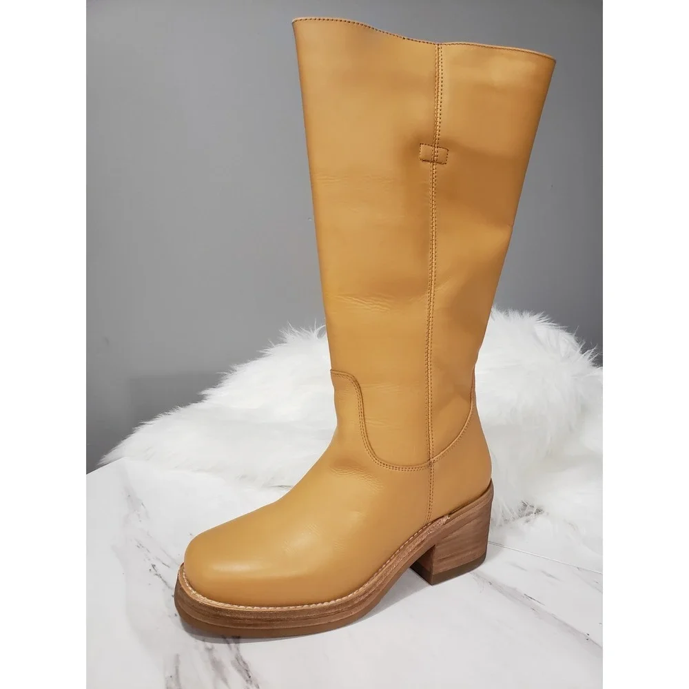 NEW SIZE 8 Dingo Women's Vagabond Leather Western Boots Pull On Plantain